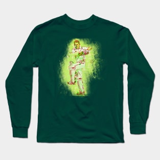 Cricket Batsman Art j3 Long Sleeve T-Shirt